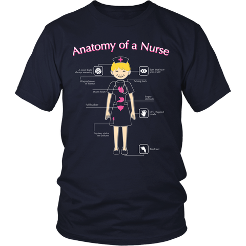 Nurse - Anatomy Of A Nurse - Front Design