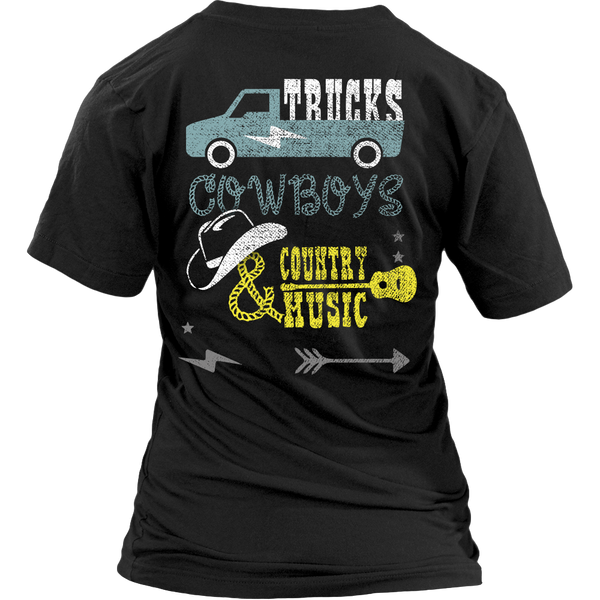Trucks, Cowboys and Country (a) - Back Design