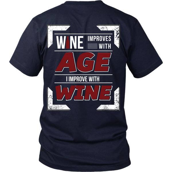 Wine Improves With Age (D),  I Improve With Wine (Back Design)