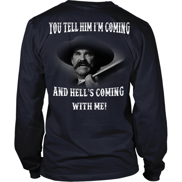 Hell's Coming With Me - Back Design