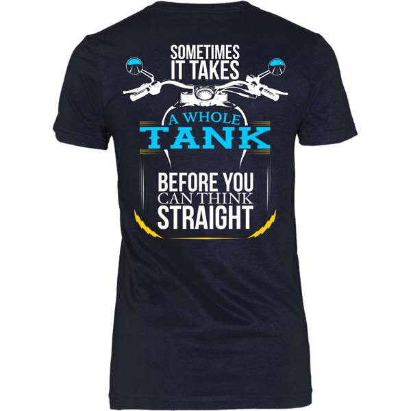 Sometimes it takes a whole tank before you can think straight - Back Design