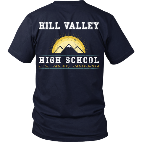 Back To The Future - Hill Valley High School - Back design