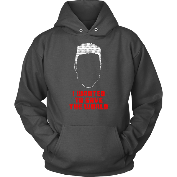 Mr Robot Inspired - I Just Wanted To Save The World - Front Design
