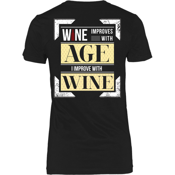 Wine Improves With Age (C),  I Improve With Wine (Back Design)