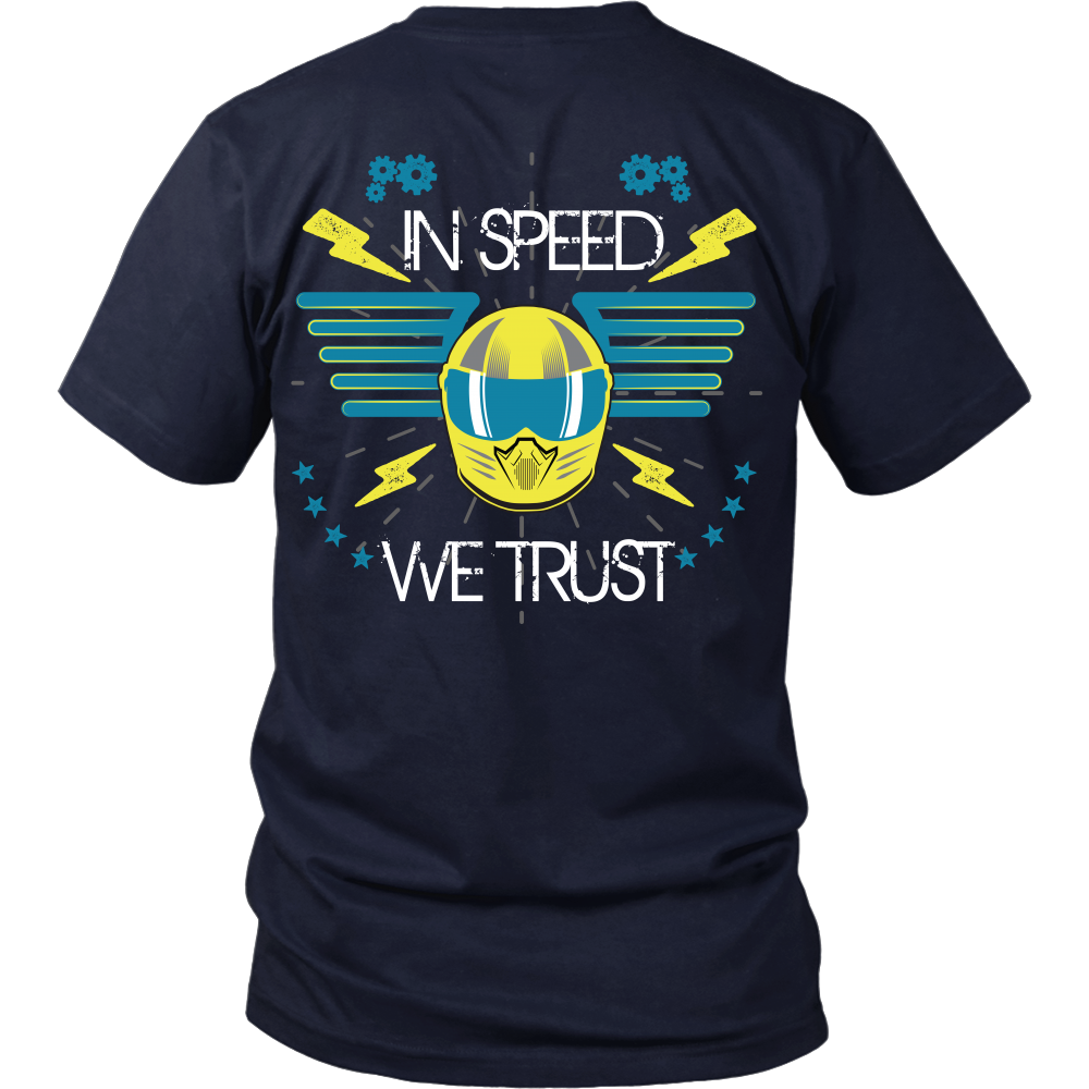Racing - In Speed We Trust  - Back Design