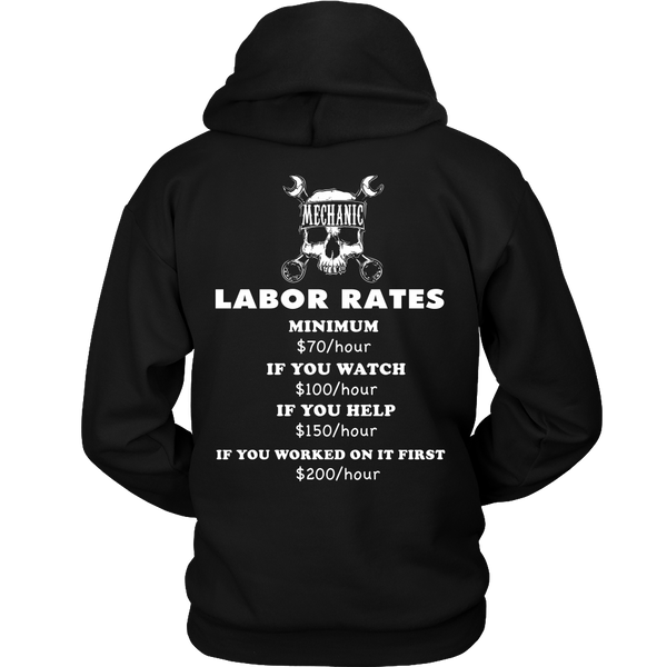 Mechanic - Labor Rates - Back Design