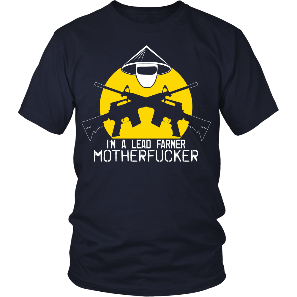 Tropic Thunder Inspired - I'm A Leadfarmer - (Mask Yellow) Front