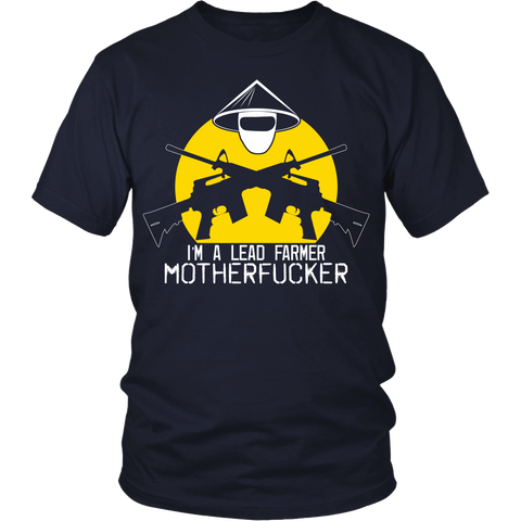 Tropic Thunder Inspired - I'm A Leadfarmer - (Mask Yellow) Front