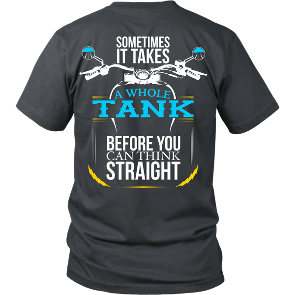 Sometimes it takes a whole tank before you can think straight - Back Design