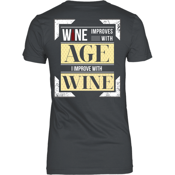 Wine Improves With Age (C),  I Improve With Wine (Back Design)