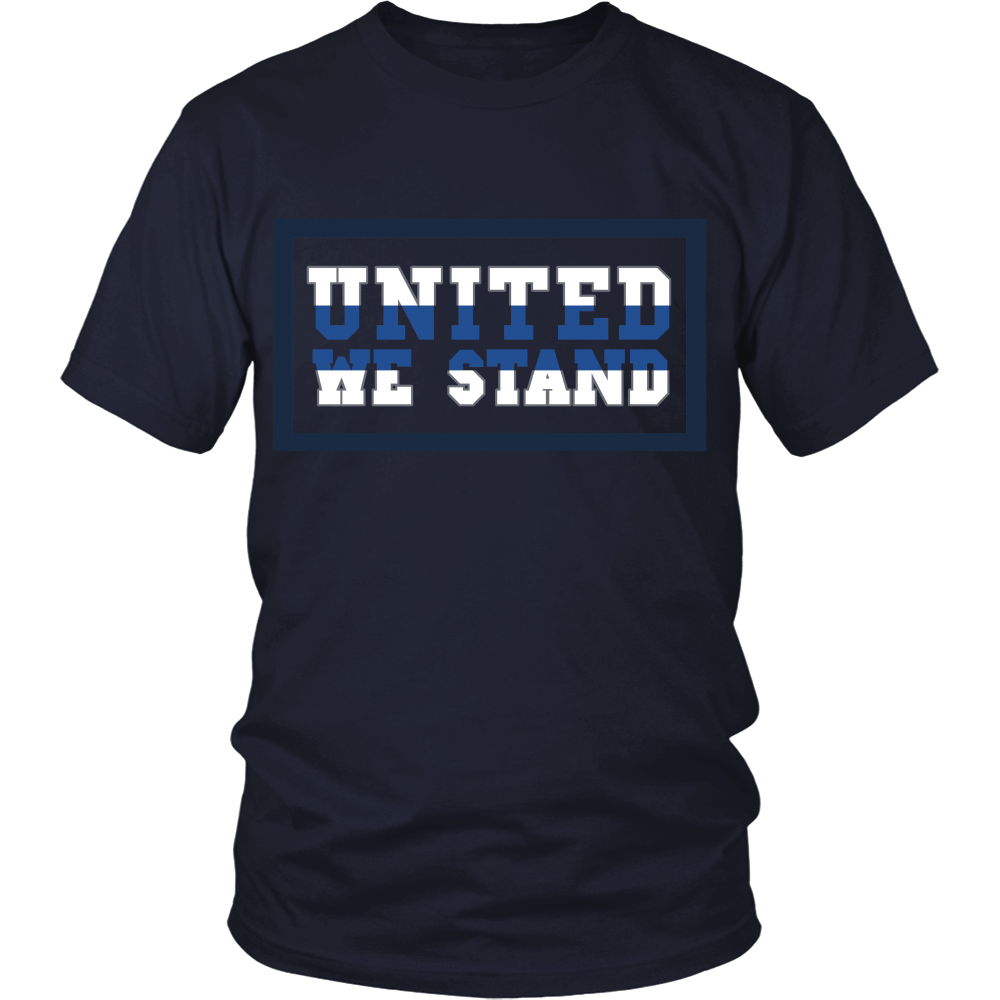 Police - Thin Blue Line - United We Stand - Front Design