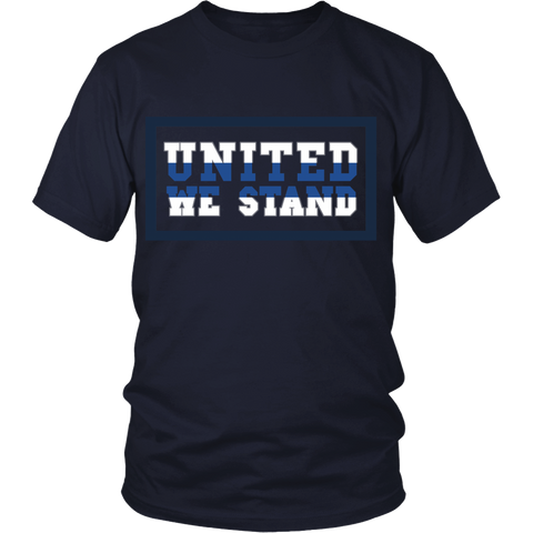 Police - Thin Blue Line - United We Stand - Front Design