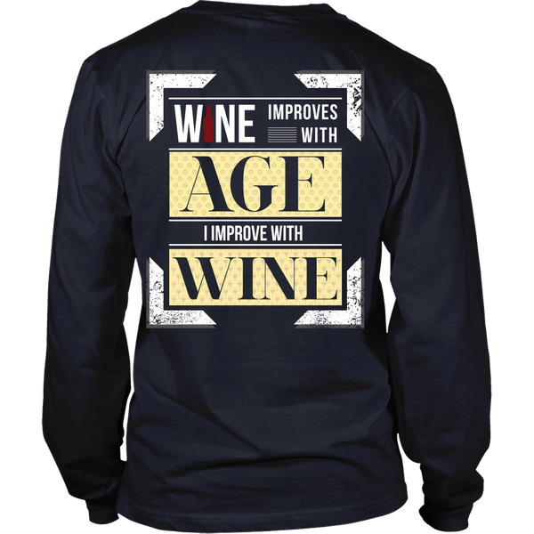 Wine Improves With Age (C),  I Improve With Wine (Back Design)