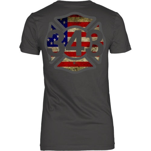 T-shirt - 343 Rembered - 9/11 - Back