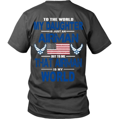 T-shirt - AIRFORCE - Daughter Is My World - Back Design