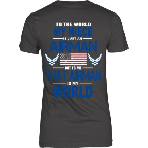 T-shirt - AIRFORCE - Niece Is My World - Back Design