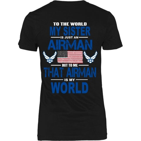 T-shirt - AIRFORCE - Sister Is My World - Back Design