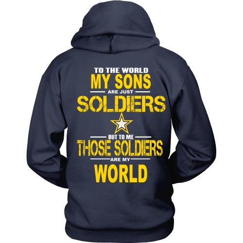 T-shirt - Army Sons Are My World - Back Design