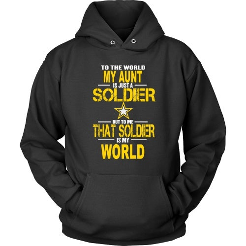 T-shirt - Army-To The World My Aunt Is A Soldier - Front