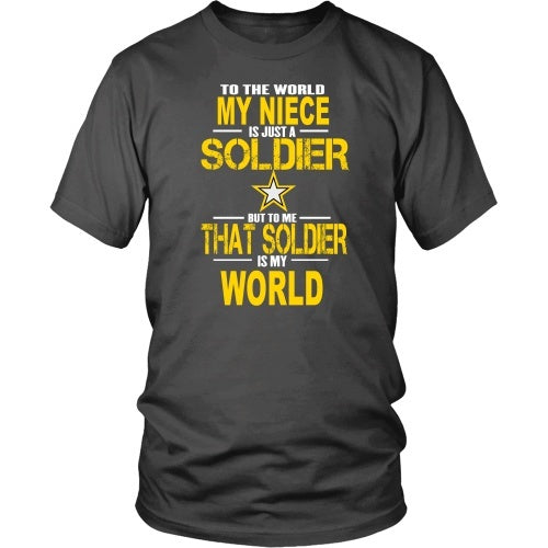 T-shirt - Army-To The World My Niece Is A Soldier