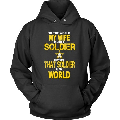 T-shirt - Army-To The World My Wife Is A Soldier