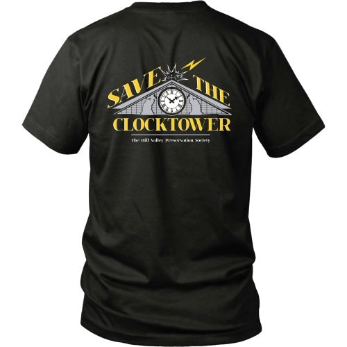 T-shirt - BACK TO THE FUTURE - Save The Clocktower Tee - Back Design