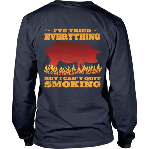 T-shirt - Barbeque - I Can't Quit Smoking - Back