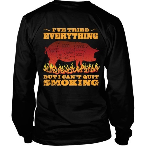T-shirt - Barbeque - I Can't Quit Smoking - Back