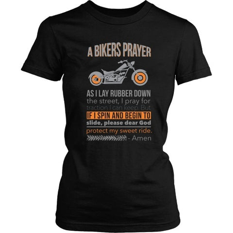 T-shirt - Bikers Prayer - Front Design