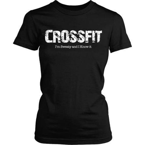 T-shirt - Crossfit Tee - Sweaty And I Know It - Front