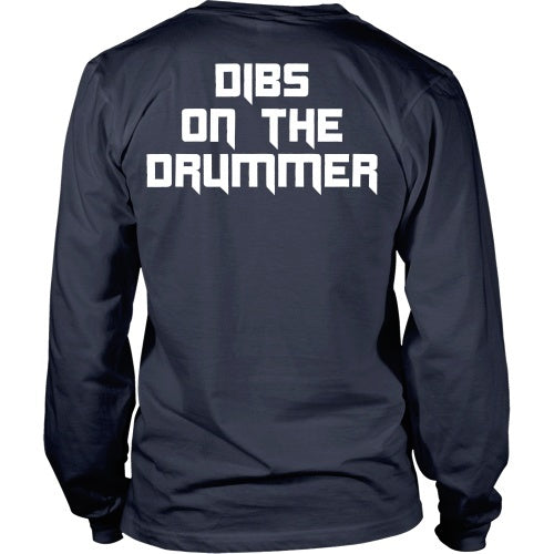 T-shirt - Dibs On The Drummer Tee - Back