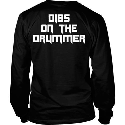T-shirt - Dibs On The Drummer Tee - Back