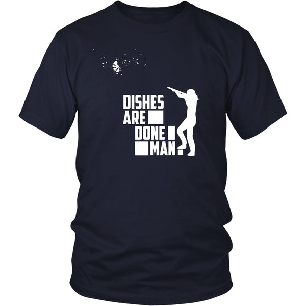 T-shirt - Dishes Are Done Man (White) - Front Design