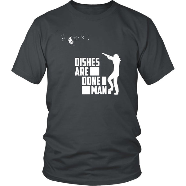 T-shirt - Dishes Are Done Man (White) - Front Design
