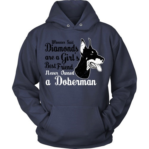 T-shirt - Doberman'-  A Girl's Best Friend - Front