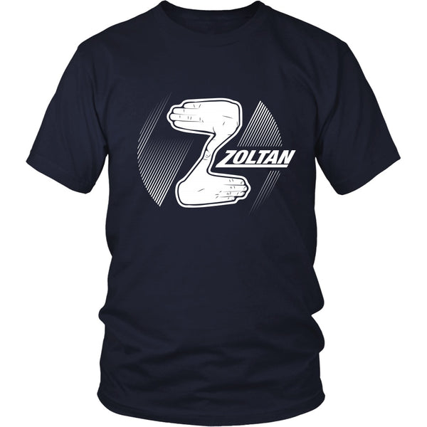 T-shirt - Dude, Where's My Car - Zoltan (B) - Front Design