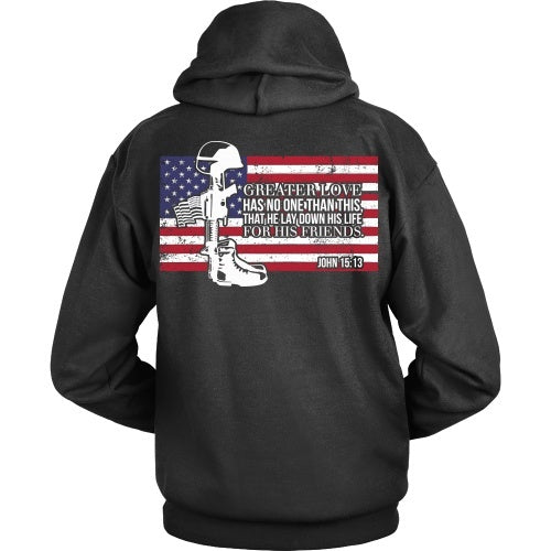 T-shirt - Fallen Soldier Flag - Back Design