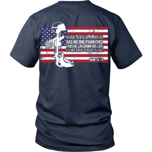 T-shirt - Fallen Soldier Flag - Back Design