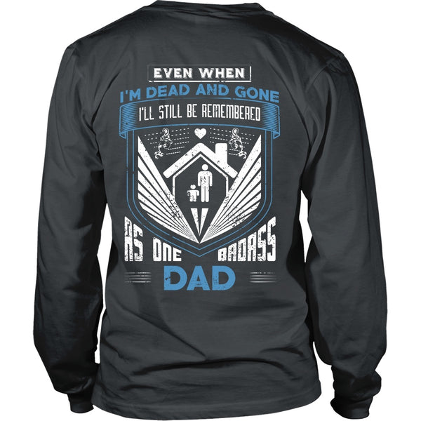 T-shirt - Family - Badass Dad - Family - Back Design