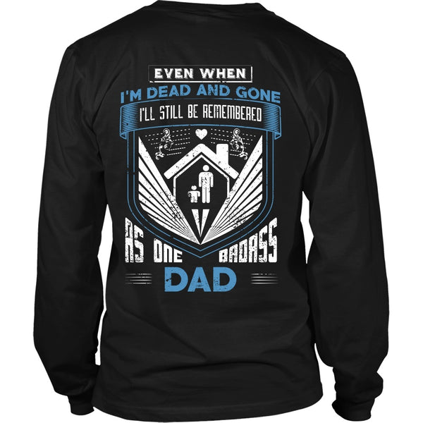 T-shirt - Family - Badass Dad - Family - Back Design