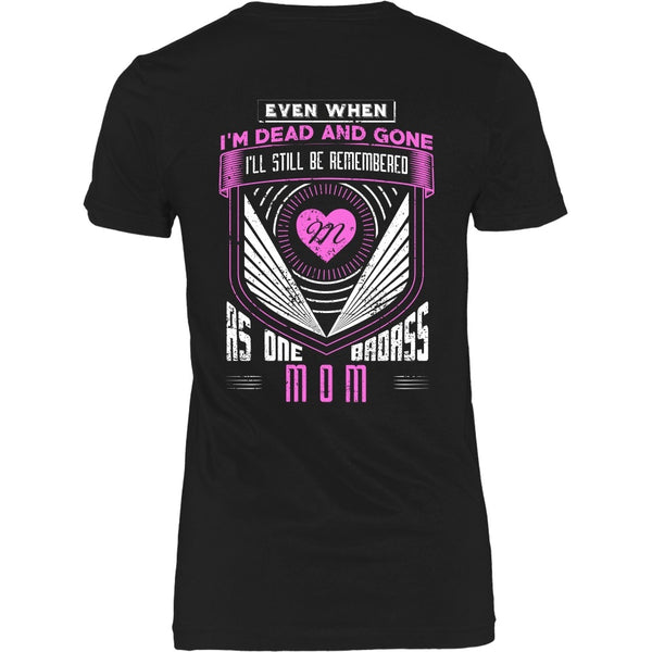T-shirt - Family Badass Mom - Version 1 - Back Design
