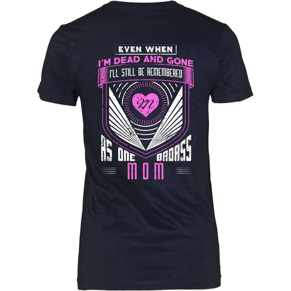 T-shirt - Family Badass Mom - Version 1 - Back Design