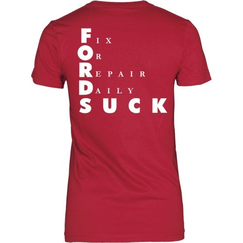 T-shirt - Fords Suck Tee-Back