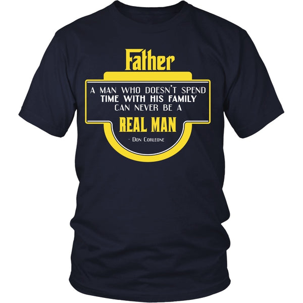 T-shirt - Godfather - Man Who Spends Time With His Family - Front Design