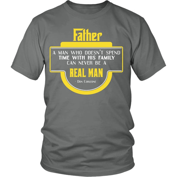 T-shirt - Godfather - Man Who Spends Time With His Family - Front Design