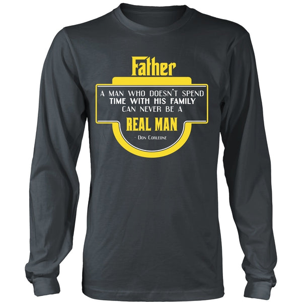T-shirt - Godfather - Man Who Spends Time With His Family - Front Design