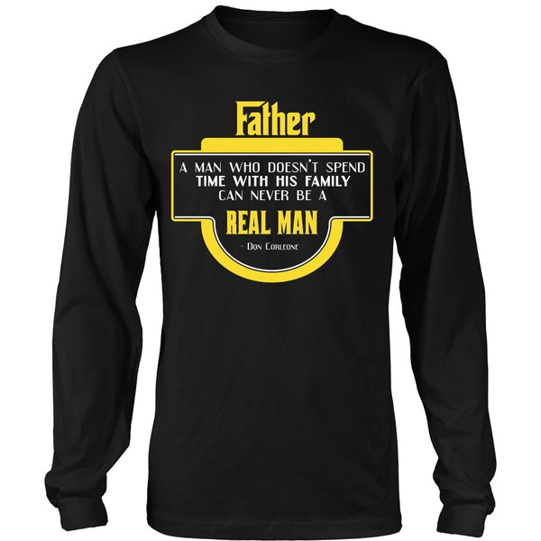 T-shirt - Godfather - Man Who Spends Time With His Family - Front Design