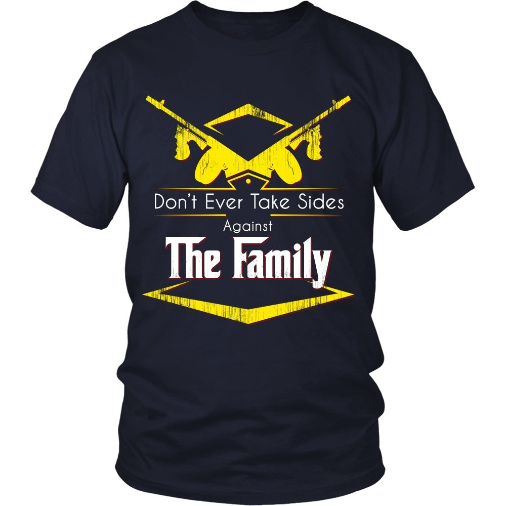 T-shirt - Godfather - (Yellow) Don't Ever Take Sides Against The Family