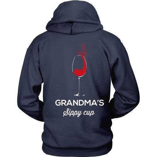 T-shirt - Grandma's Sippy Cup - Funny Wine Tee Shirt -Back
