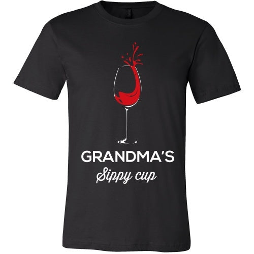 T-shirt - Grandma's Sippy Cup - Funny Wine Tee Shirt - Front
